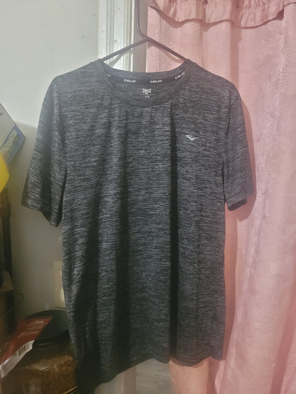 Everlast Men's Dark Heather Gray Short Sleeve Athletic Tee